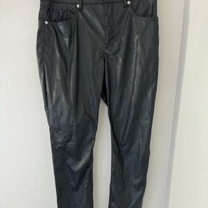 Express Black Faux Leather Pants